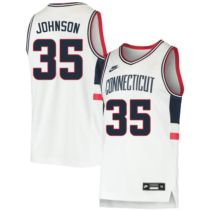 Men #35 Samson Johnson Uconn Huskies College Basketball Jerseys Sale-Throwback - Click Image to Close